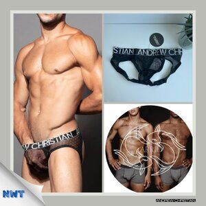 Andrew Christian - Lace Mesh Bubble Butt Jock - Black (M)